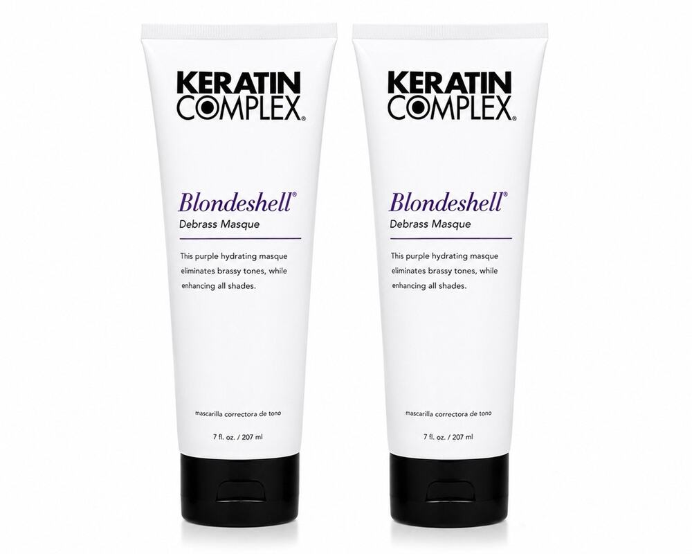 Keratin Complex Blondeshell Debrass Masque 7 fl oz Duo Set Purple Hair Mask